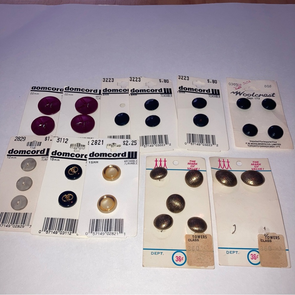 Vintage buttons sewing projects